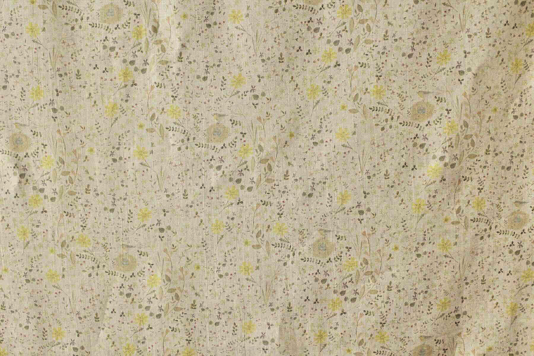 LINNET リネンプリント　コマドリ<br />Flax