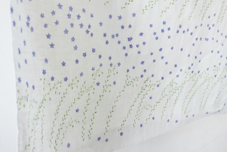 LINNETリネンプリント フラックス畑