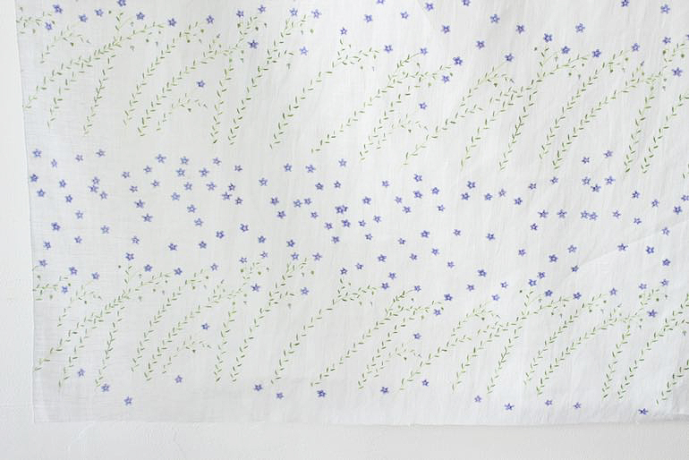 LINNETリネンプリント フラックス畑