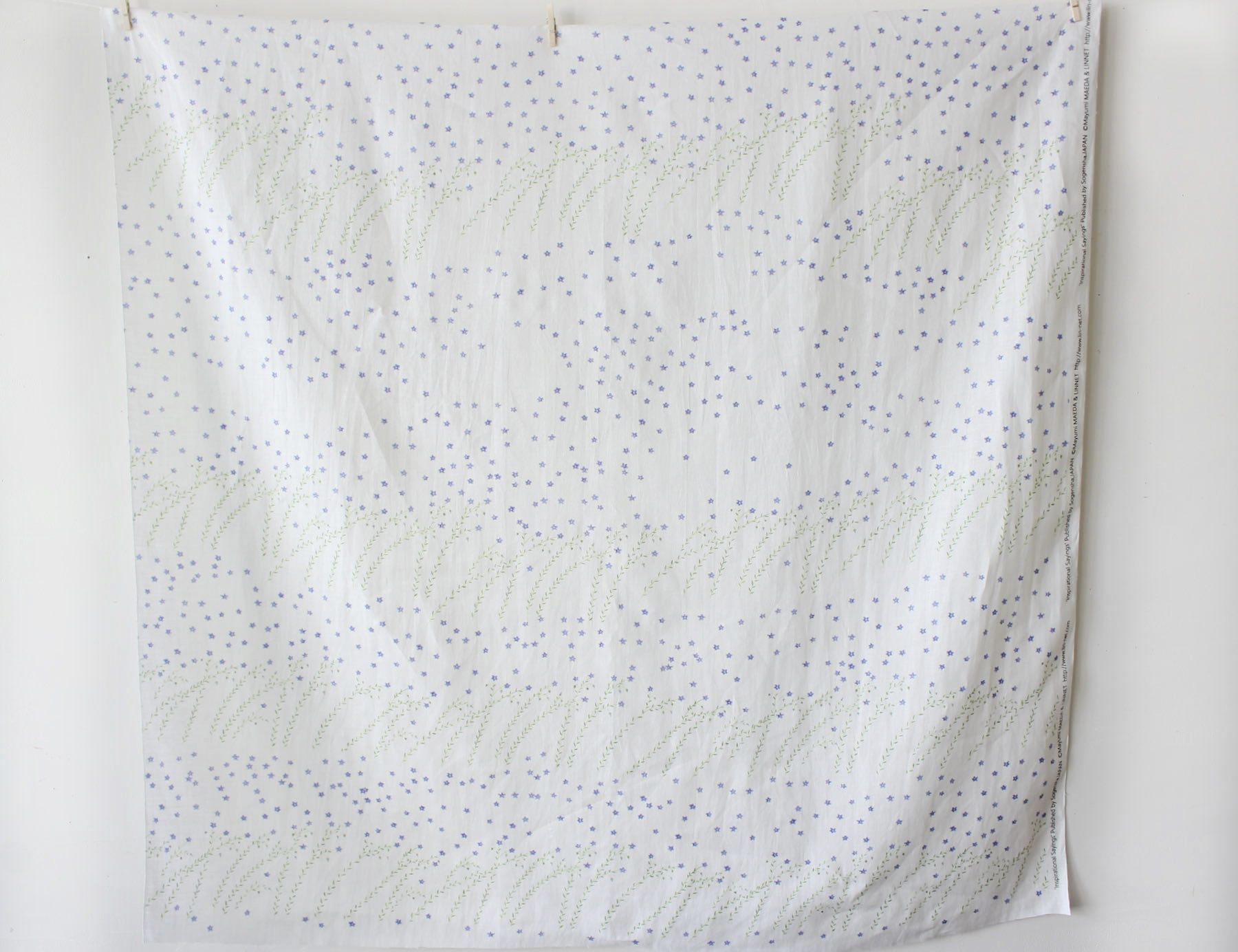 LINNET linen print Viola LINNETリネンプリント<br>フラックス畑