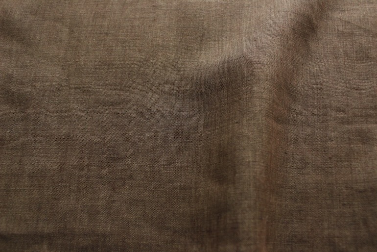 LINNET 先染めインディゴ<br />マロンブラウン