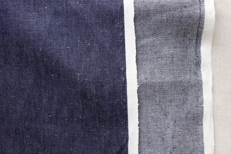 LINNET 先染めヘンプインディゴツイル<br />インディゴブル-