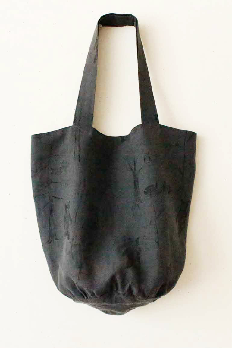 丸底トートバッグセット<br />墨黒