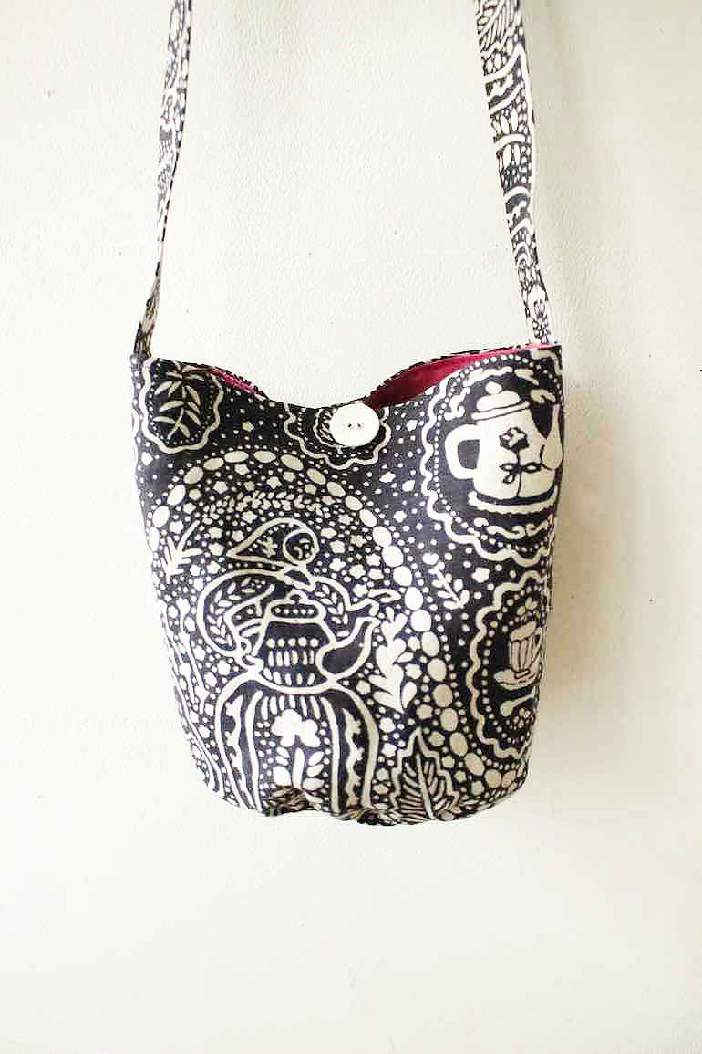 No.108 丸底ポシェットセット<br />ハ-ブティ- フラックスBK