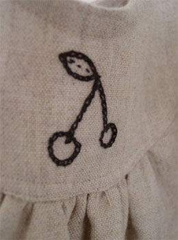 リネン＆ウール　シュミーズドレス