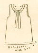 No.46 Sleeveless one-piece dress with bow-tie ボウつきノースリーブワンピース型紙
